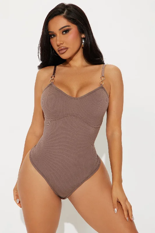 Carmen Seamless Bodysuit - Taupe