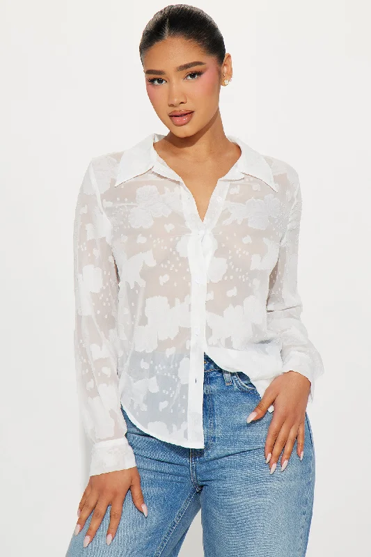 Catherine Floral Shirt - Ivory