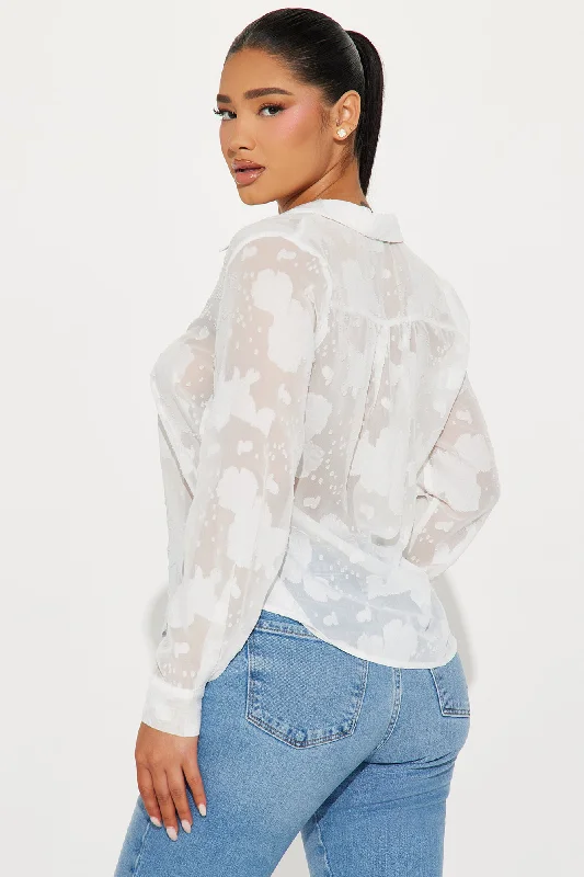 Catherine Floral Shirt - Ivory