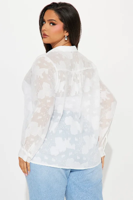 Catherine Floral Shirt - Ivory