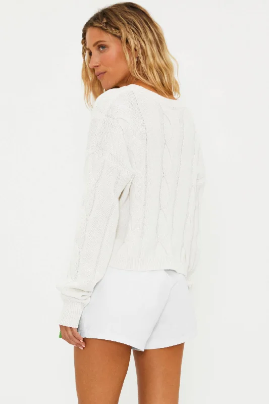 Clarice Sweater Isle White