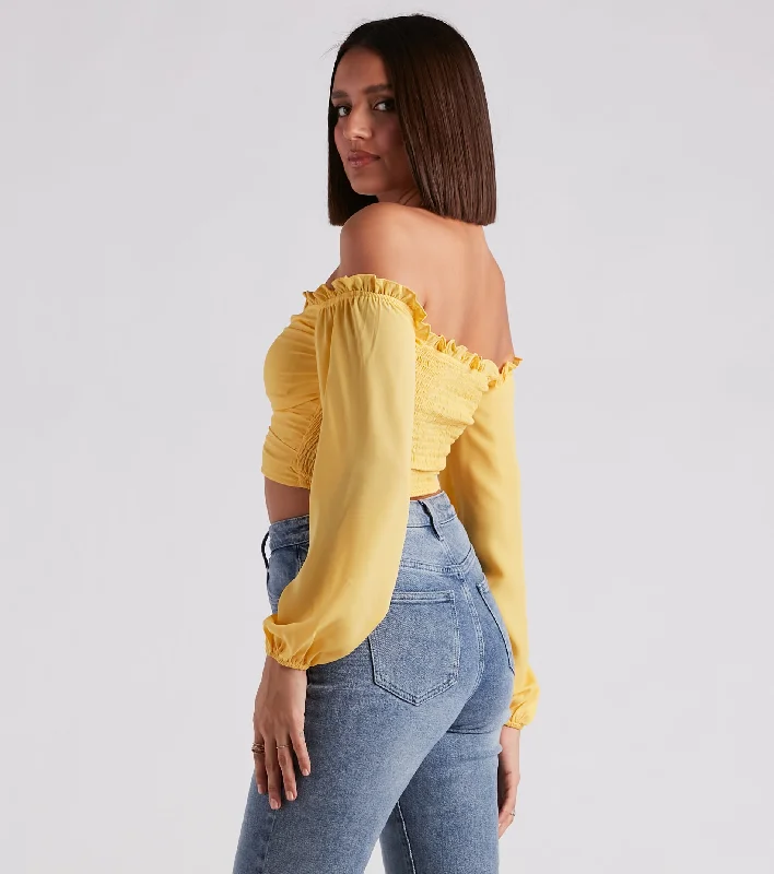 Classic Beauty Off The Shoulder Corset Top