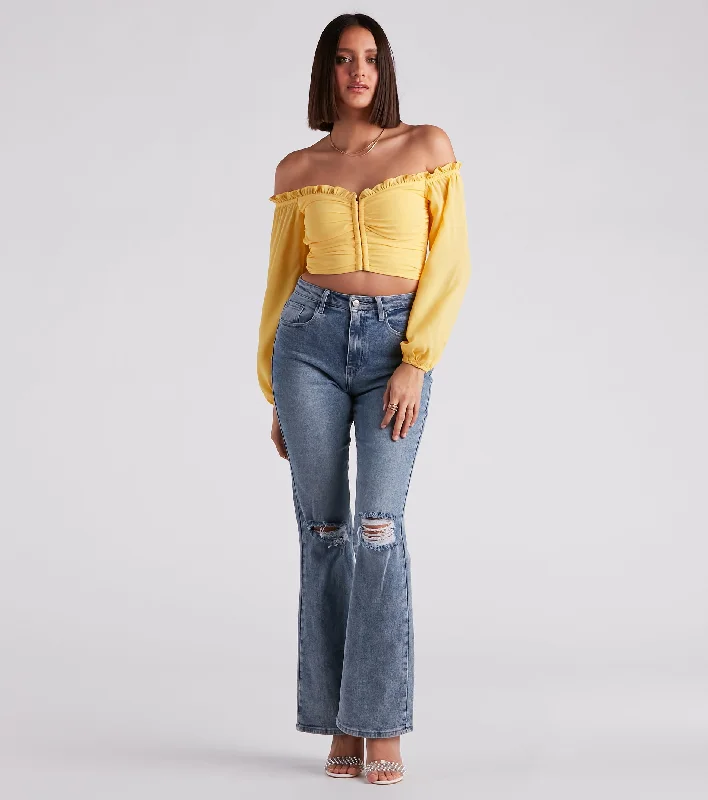 Classic Beauty Off The Shoulder Corset Top