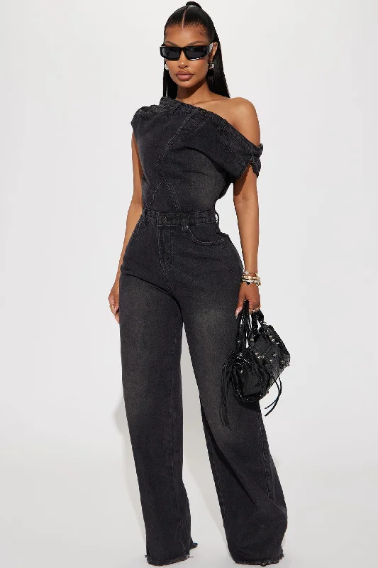 Dakota Denim Jumpsuit - Black