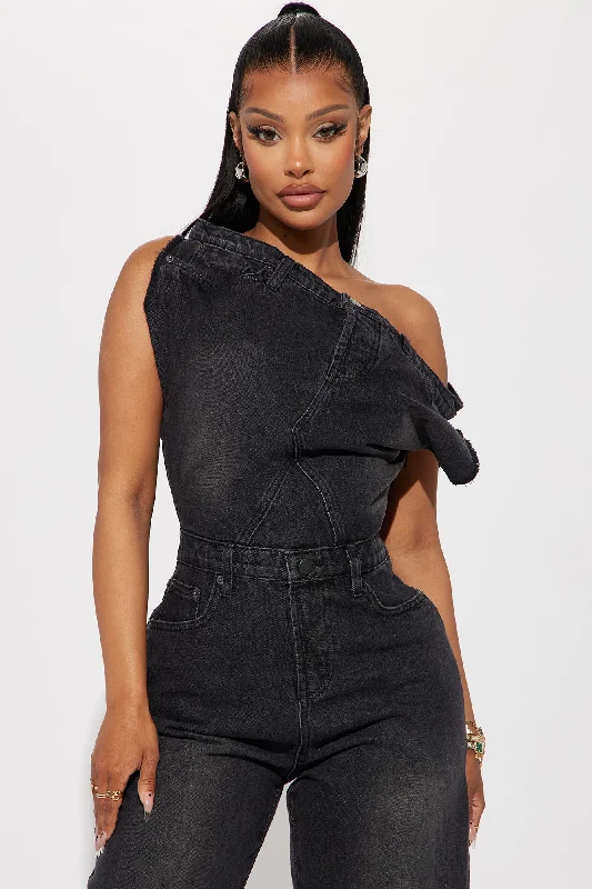 Dakota Denim Jumpsuit - Black