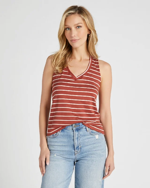 Del Mar Striped Tank