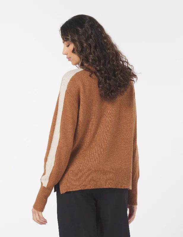 Elevated Knit Crew: Almond