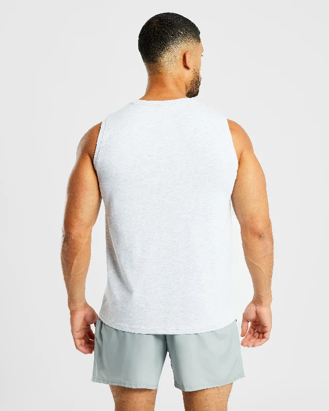 Essential Tank - Light Grey Marl