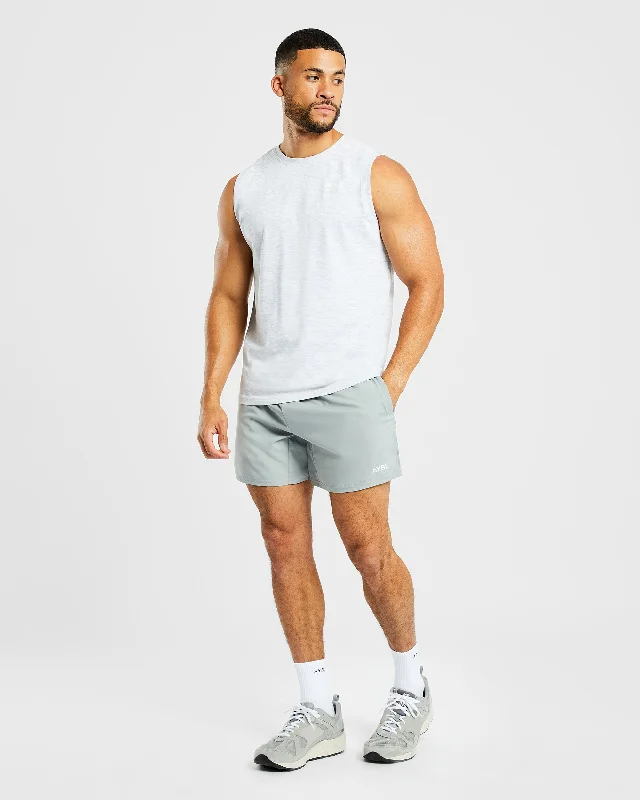 Essential Tank - Light Grey Marl