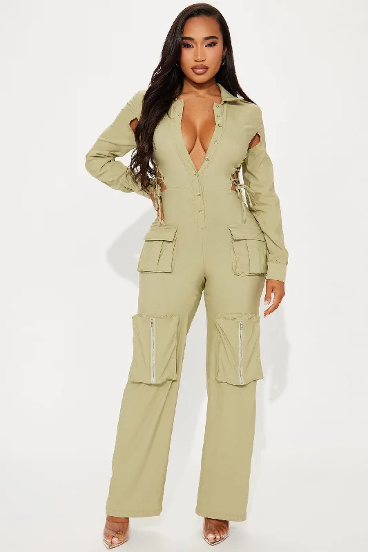 Everly Jumpsuit - Olive