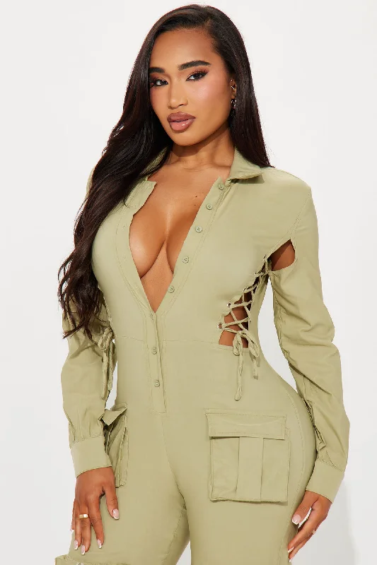 Everly Jumpsuit - Olive