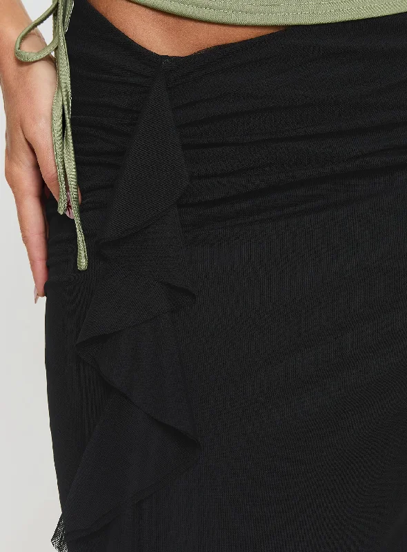 Fleming Maxi Skirt Black