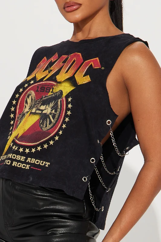 For Those About To Rock ACDC Tee - Black Wash