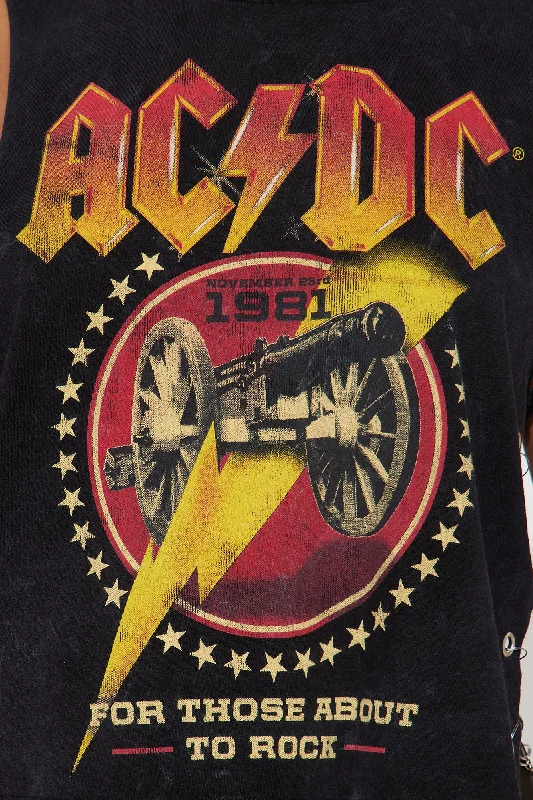 For Those About To Rock ACDC Tee - Black Wash