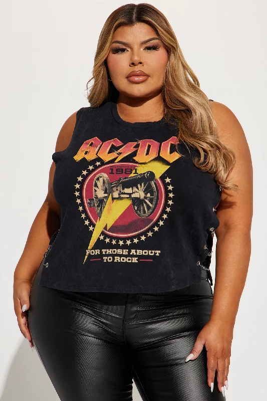 For Those About To Rock ACDC Tee - Black Wash