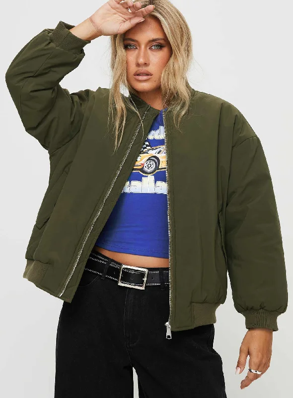 Formations Bomber Jacket Olive