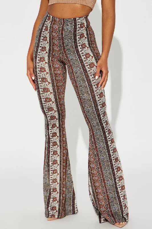 Get On Board Flare Pant - Rust/combo