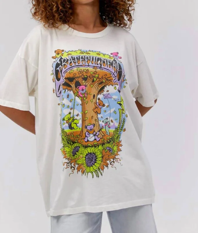 Grateful Dead Autumn Bears Merch Tee In White