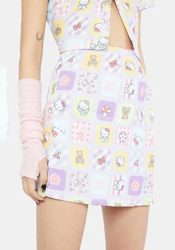 Hello Kitty Patchwork Skirt