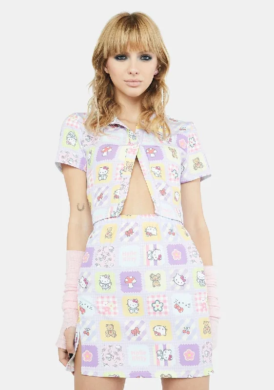 Hello Kitty Patchwork Skirt