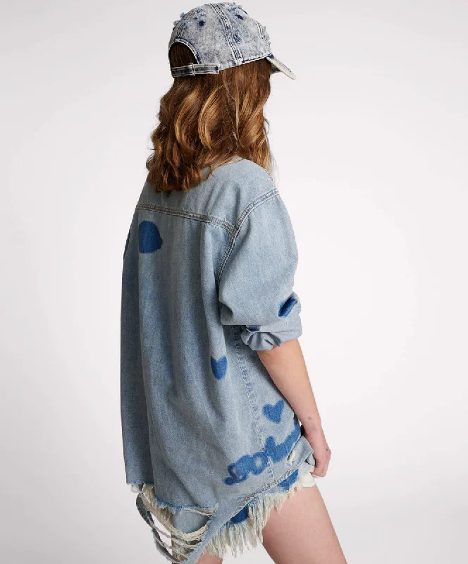 HENDRIXE PATCHED EVERYDAY DENIM SHIRT