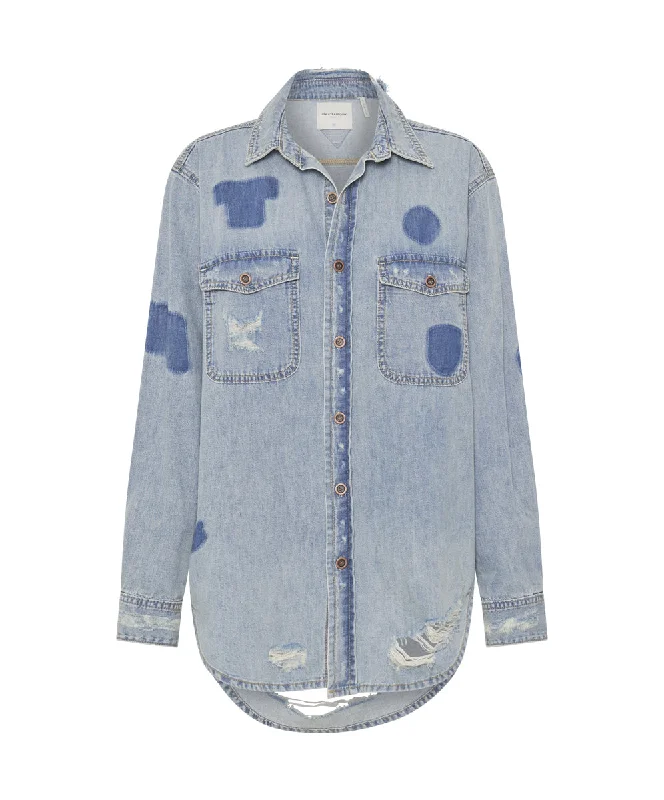 HENDRIXE PATCHED EVERYDAY DENIM SHIRT