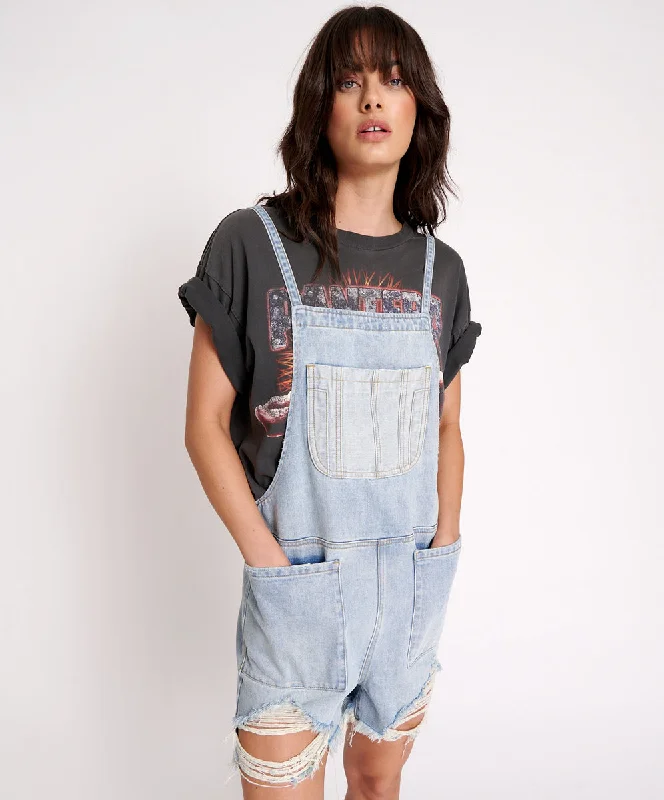 HENDRIXE PINI DENIM PLAYSUIT