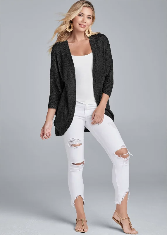 Oversized cardigan - Black