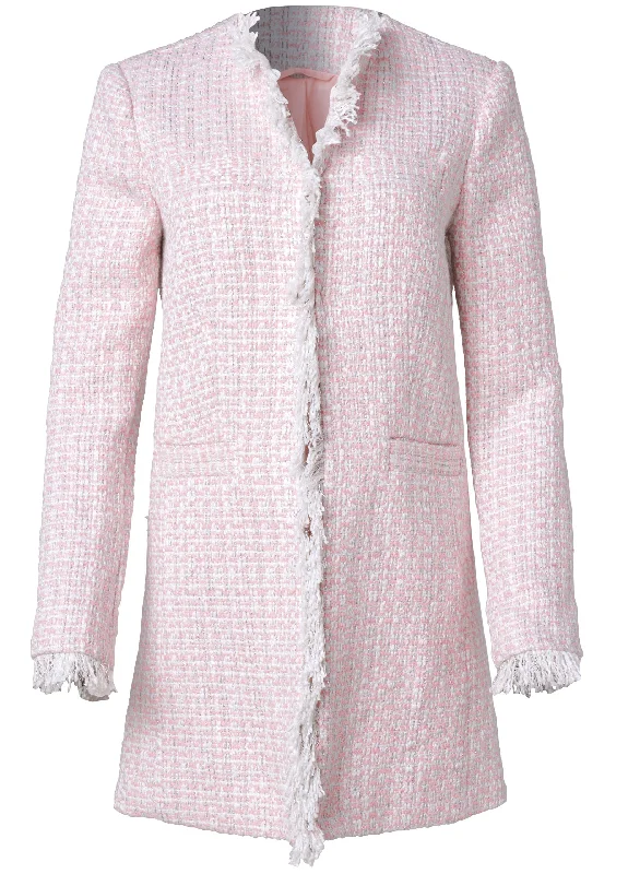 Tweed jacket - Pink & White