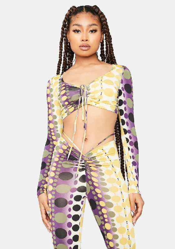 Jam Baddies Allowed Mesh Tie Dye Pant Set