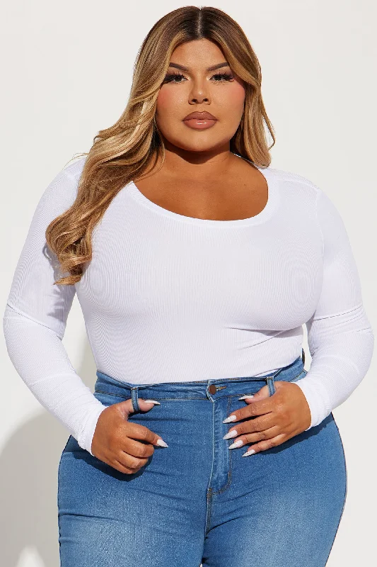 Jesse Ribbed Top - White