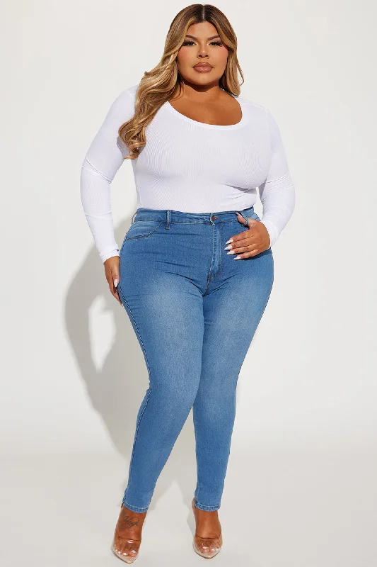 Jesse Ribbed Top - White