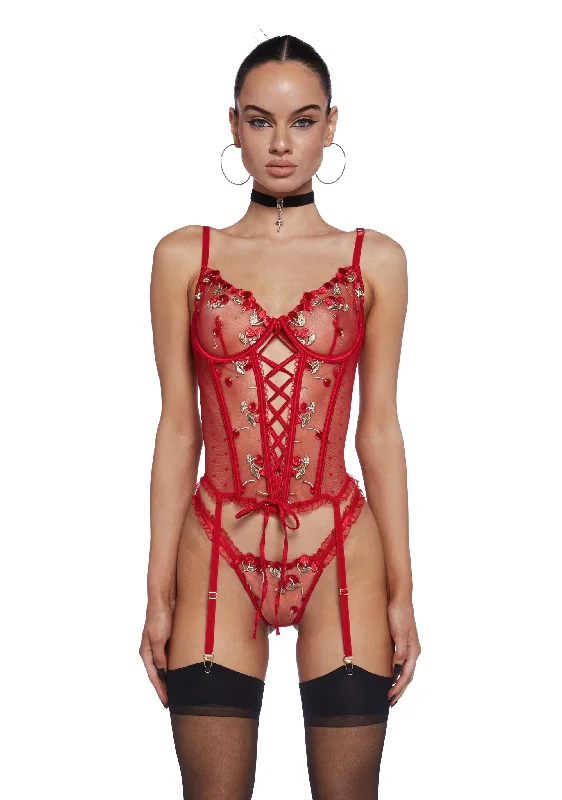 Just A Taste Bustier Lingerie Set