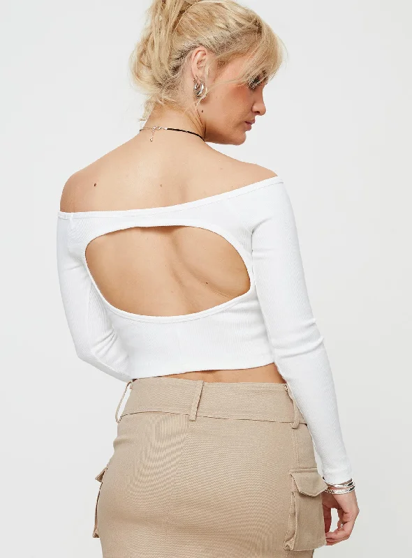 Karlson Off The Shoulder Top White