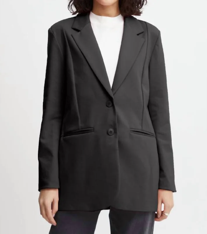 Kate Oversize Blazer In Black