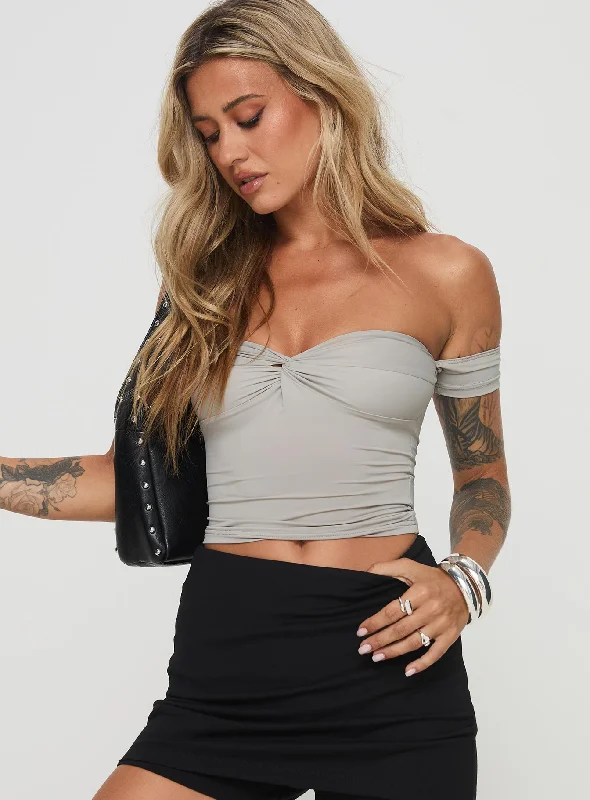 Larisha Top Grey