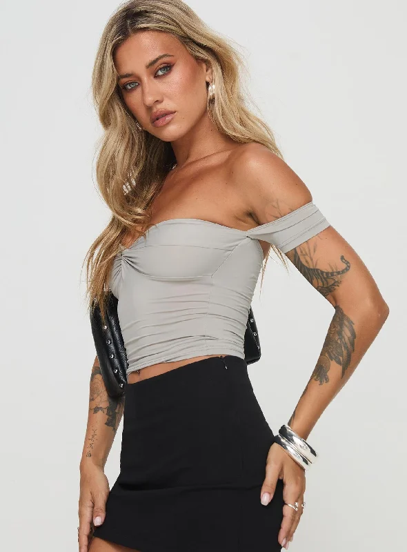 Larisha Top Grey