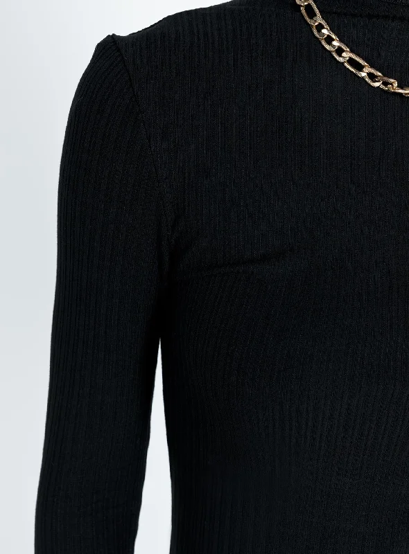 Lerman Long Sleeve Top Black