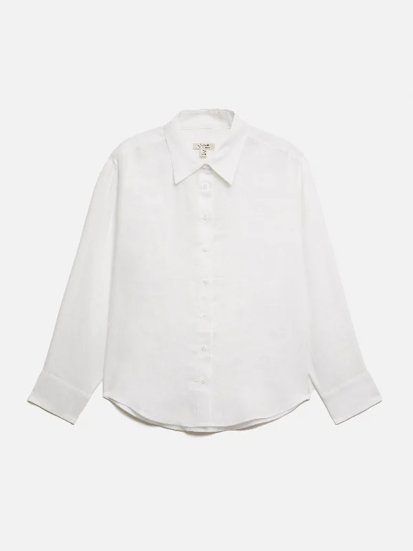 Linen Casual Shirt | White