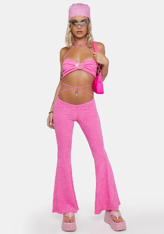 Locked-Up Heart Terry Pants Set