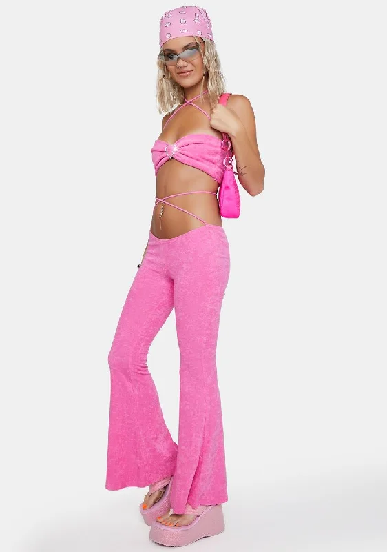 Locked-Up Heart Terry Pants Set