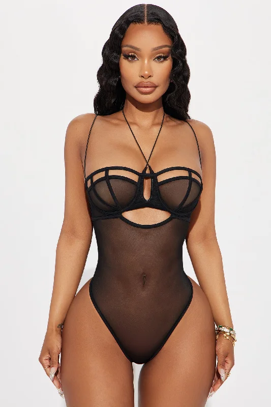 Love Like This Mesh Bodysuit - Black