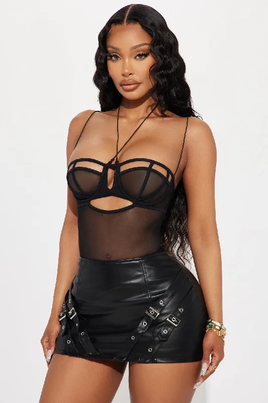 Love Like This Mesh Bodysuit - Black