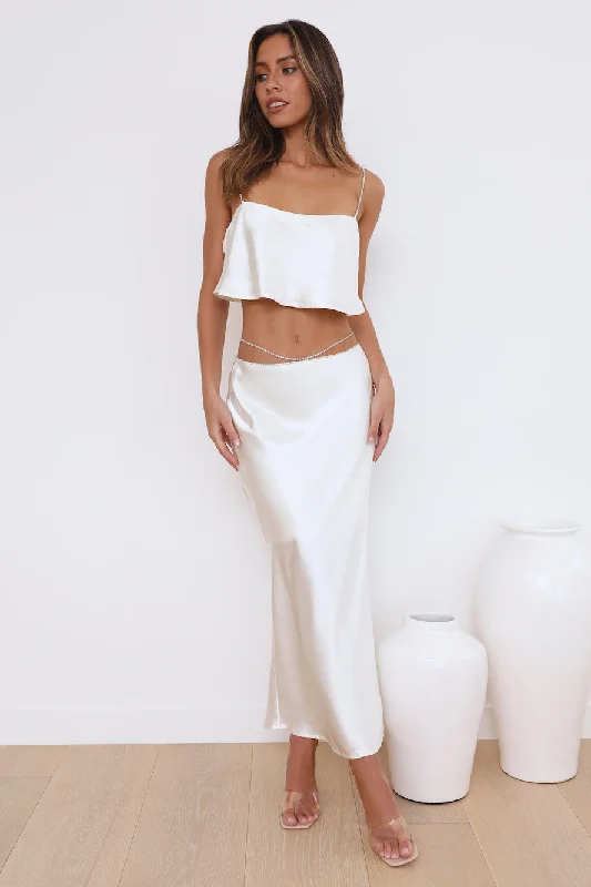 Luxe Dream Crop Top Oyster