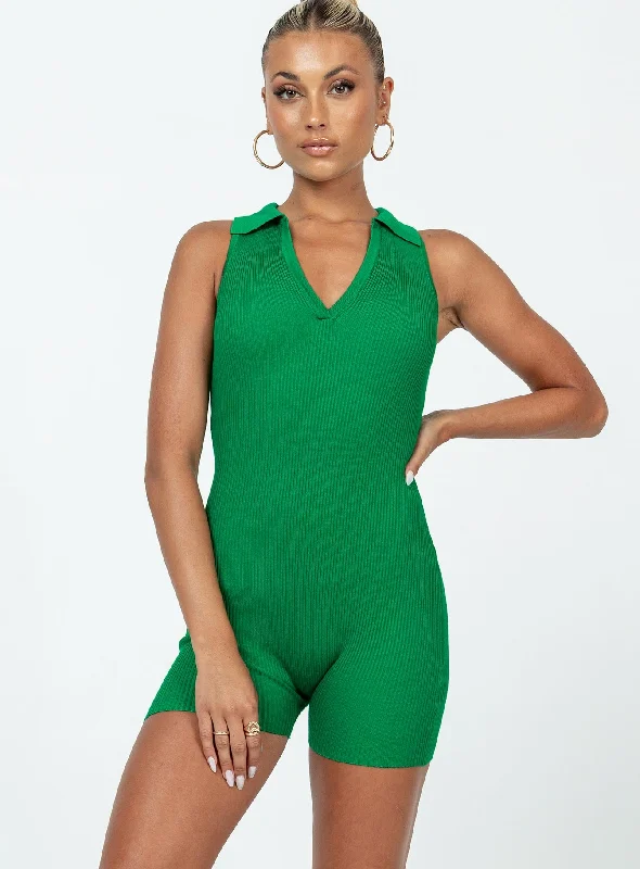 Mayree Romper Green