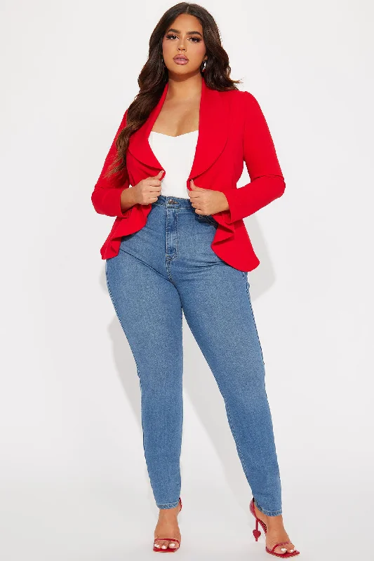 Meet And Greet Blazer - Red