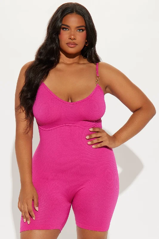 Melody Seamless Romper - Magenta