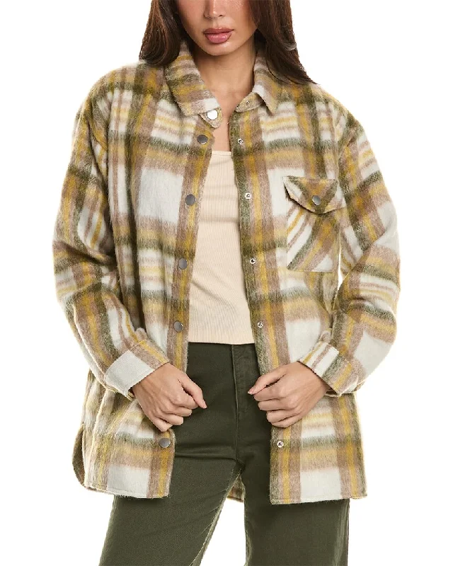 Monrow Plaid Flannel Jacket