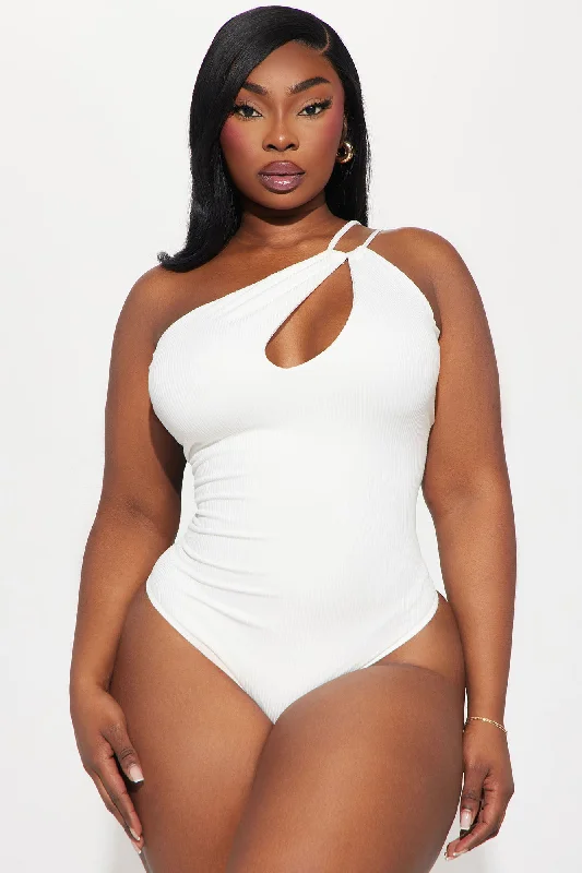 Nancy One Shoulder Bodysuit - Ivory