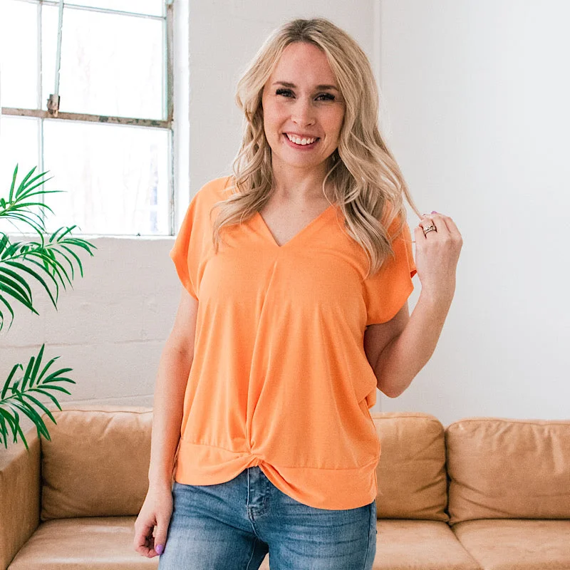 Becca Twist Bottom Top - Tangerine FINAL SALE